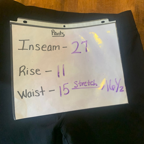 DKNY Pull on Pants Large Black Stretchy - Picture 5 of 6